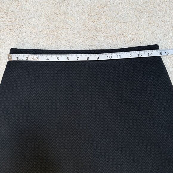 NWT Theory Women's Teslia A-Line Mini Stretchy Slim Fit Skirt Black Sz M RP 298 - Picture 9 of 10
